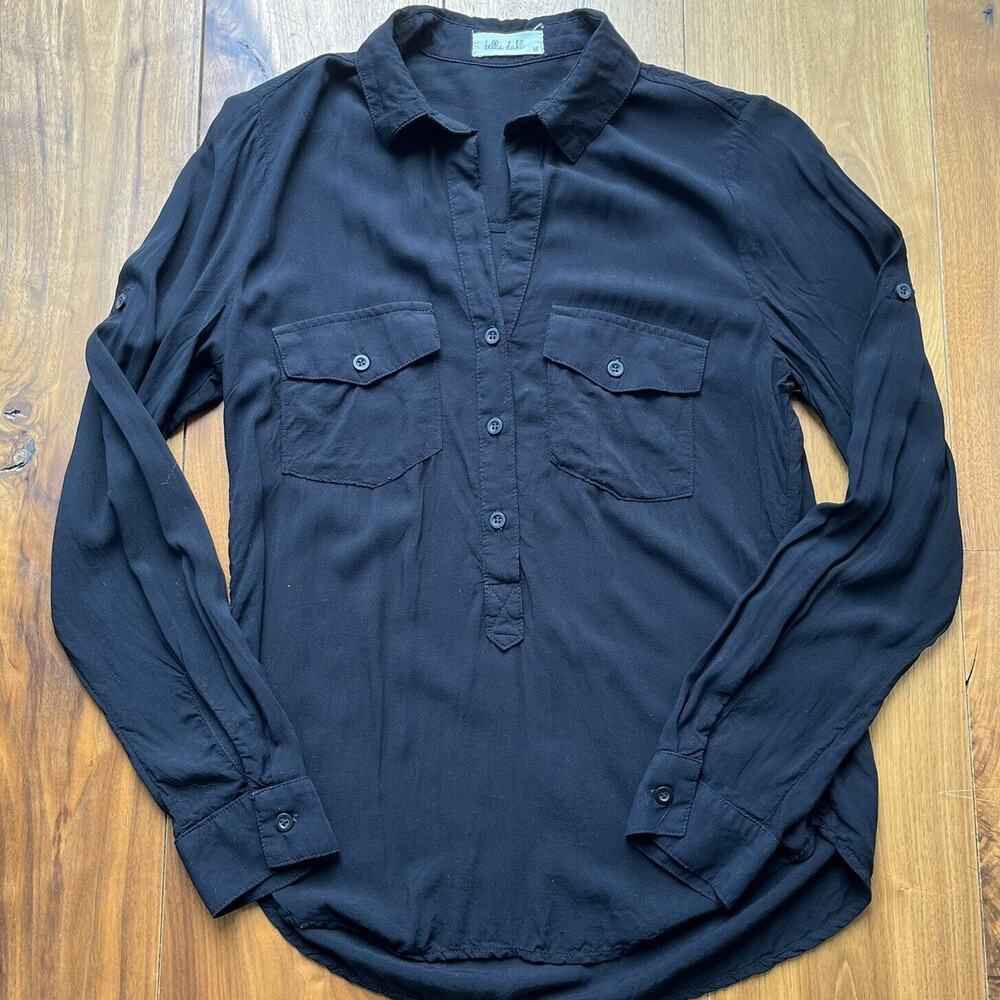 Bella Dahl Button Shirt Black Size M